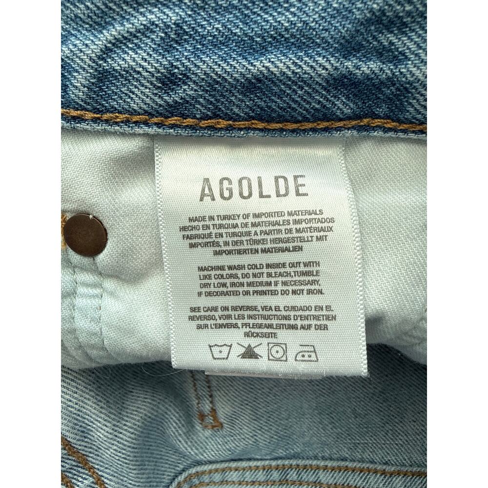 Agolde Cuffed Denim Shorts in Tension Organic Cotton Size 31 - Picture 9 of 9